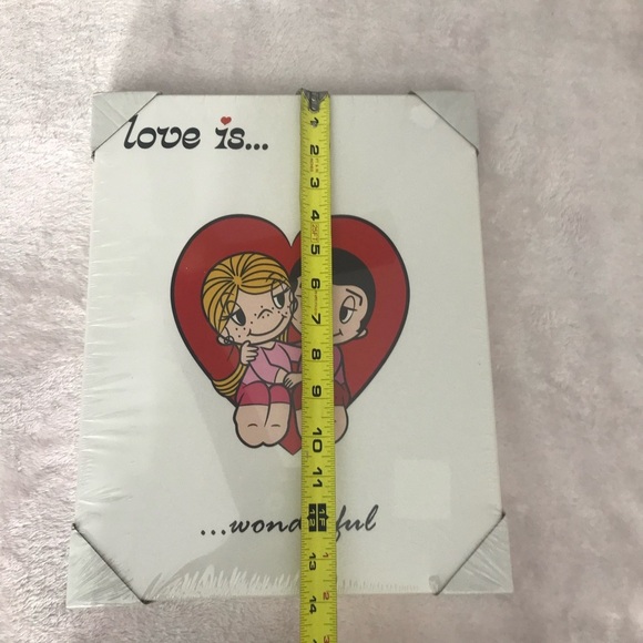 LOVE IS Wonderful Cartoon Print Wall Picture Decor RETRO Hippie Boho 70s New - Picture 9 of 10